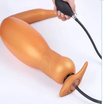 Huge Inflated Anal Dildo Adult Sex Toys For Women Men Masturbators Vaginal/Anal Stuffed Long Big Butt Plug Multifunction Dildos 1