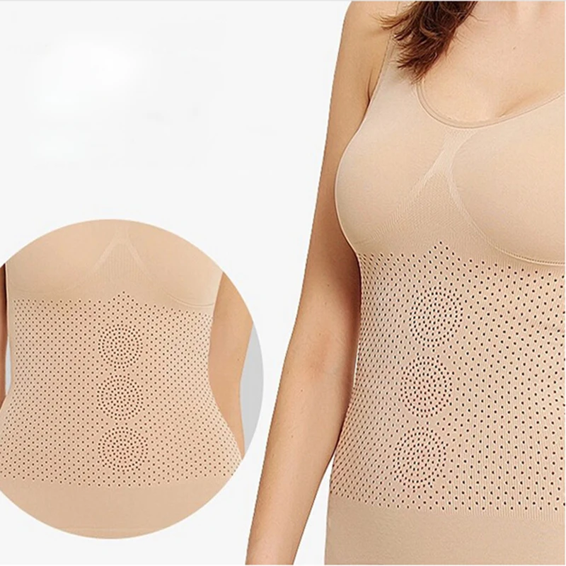Women Body Shaper Infared Magnetic Corset Slimming Waist Spandex Belly Trimmer Tops body shaper waist trainer