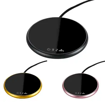 

220V 18W Cup Warmer Thermostatic Coaster Heating Cup Mat Electric Heating Mug Pad Drink Warmer Baby Bottle Warmer US Plug