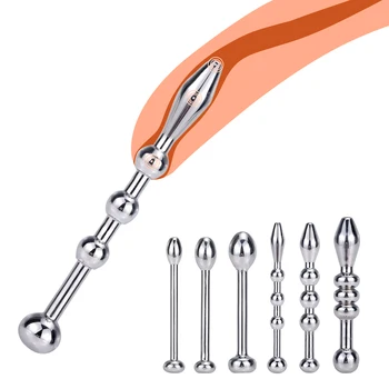 

Urethral Dilation Metal Catheter Sex Products For Male Masturbation Adult Games 6/8/10mm Penis Stimulation Horse Eye Stick