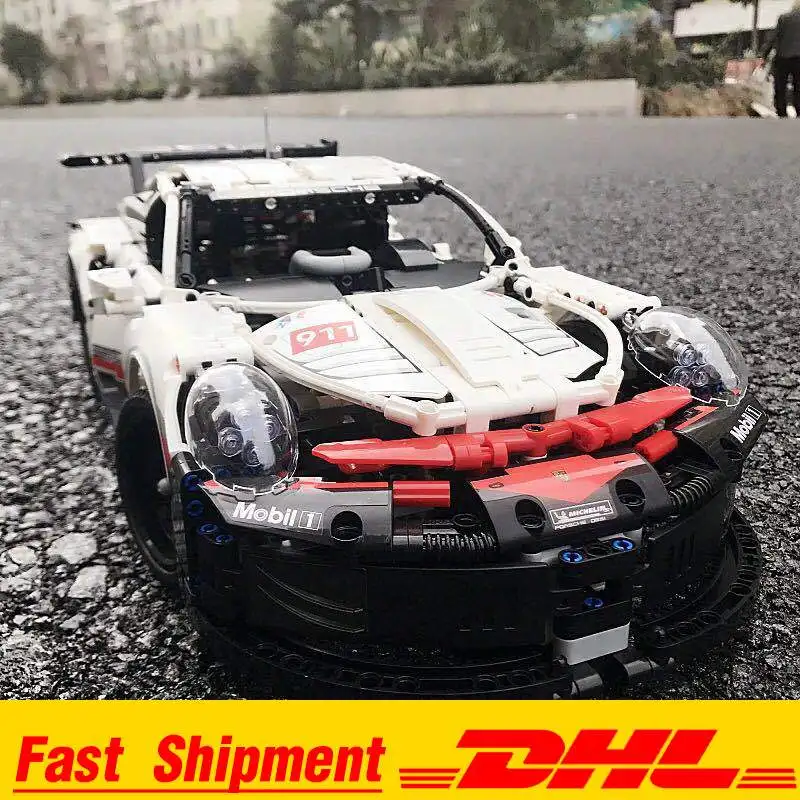 

DHL IN Stock 1580Pcs RSR Building Blocks Compatible Technic 42096 and 20097 Machinery Technic Racing Car Toys