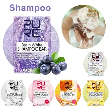 

6 Flavors Handmade Hair Shampoo Soap Eco-Friendly Solid Shampoo Bar Natural Refreshing Oil-control Soap Bar For Women Hair Care