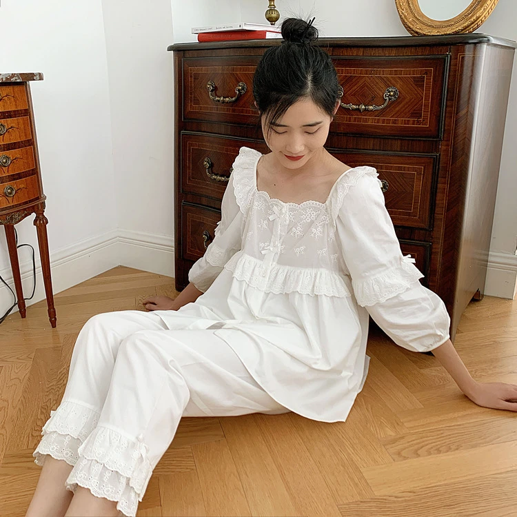 Cotton lace pajama set Clearance