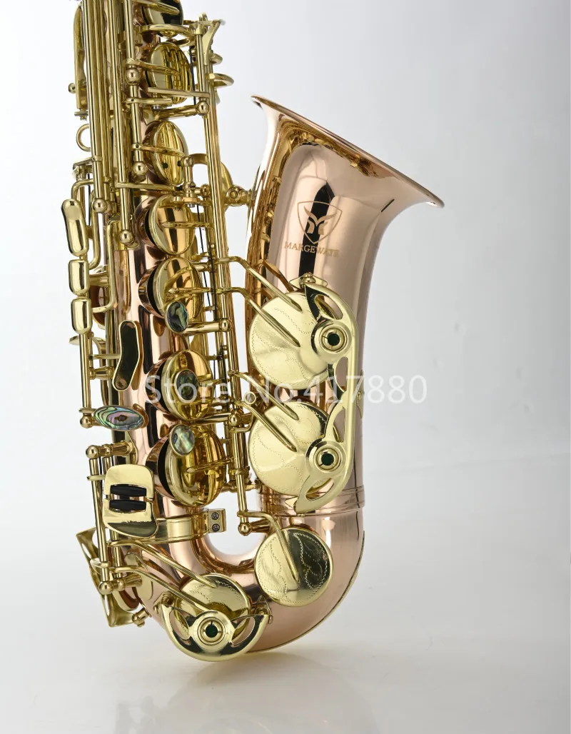 

MARGEWATE High Quality Alto Eb Tune Saxophone Phosphorus Copper Gold Lacquer E Flat Saxophone Musical Instrument Free Shipping