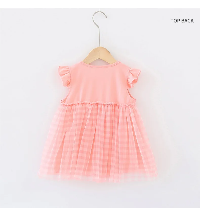 2020 Summer Dresses Toddler Kids Girls Ruffle Sleeveless Patchwork Dress For Girls Elegant Princess Baby Dress Pink Blue Clothes (7)