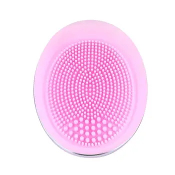 

Portable Electric Silicone Facial Cleansing Instrument Facial Skin Care Cleansing Brush for Dirt Black Heads (Pink)