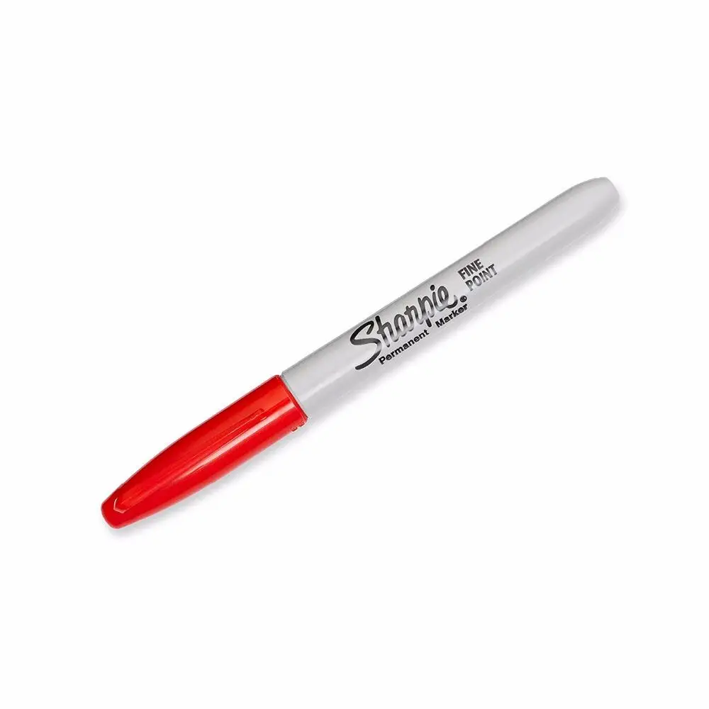 Permanent Marker 1 Pcs Sharpie Fine Point Round Toe Black Ink Permanent Marker for Paper Plastic Metal Glass for Office Industrial Paint Writing
