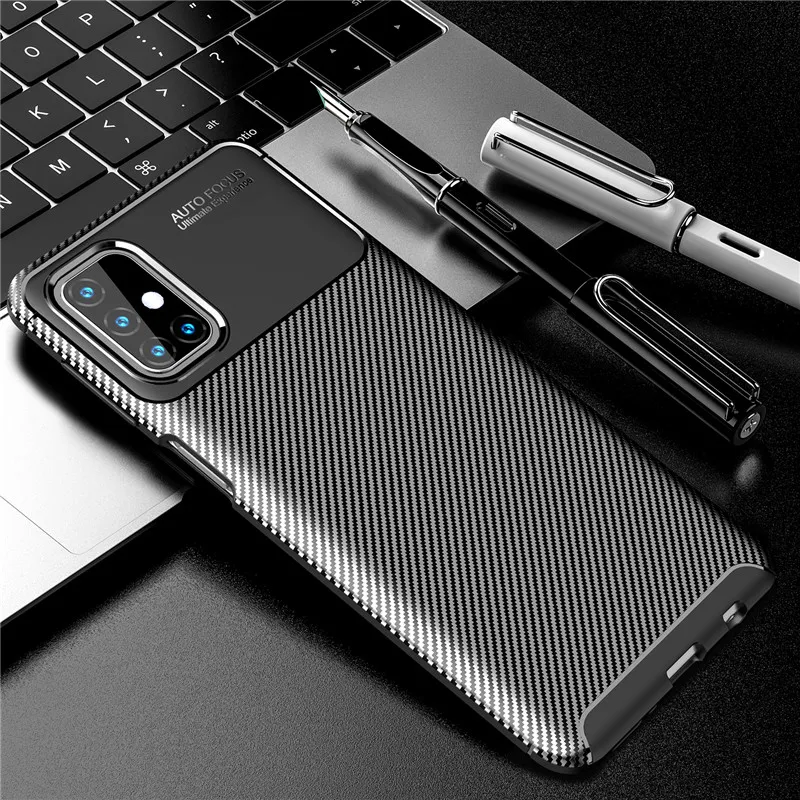 Чехол из углеродного волокна для Samsung Galaxy M31S чехол M01 M21 M31 M30S мягкий защитный