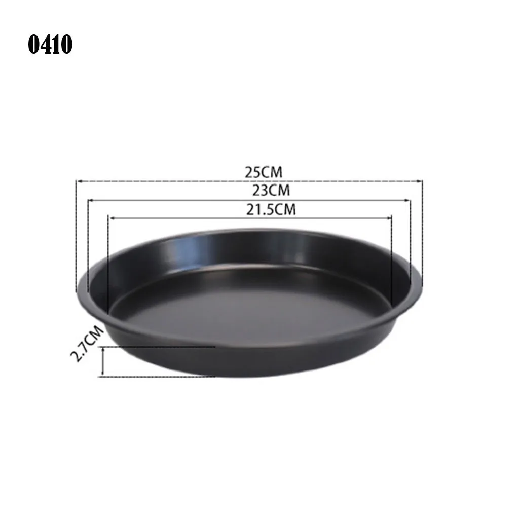 10 inch 6 8 9 10 дюймов блюдо для пиццы круглое глубокое блюдо форма для выпечки пиццы из углеродистой стали антипригарная форма противень инструмент печка для выпечки узор - Цвет: 10 inch