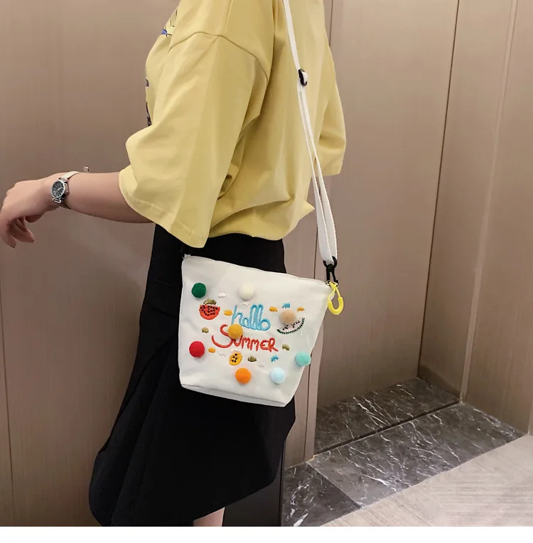 Холщовая Сумка женская 2019 лето новый стиль мода корейский стиль Универсальный Harajuku милые студенческие сумки через плечо