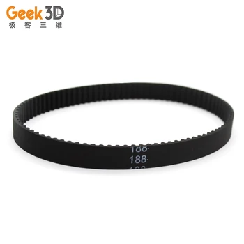 

2GT/GT2 Closed Loop Timing Belt Rubber 3D Printers Length 160/188/200/600/610/810/976/2270mm for 6mm Pulley 3D Printer Parts