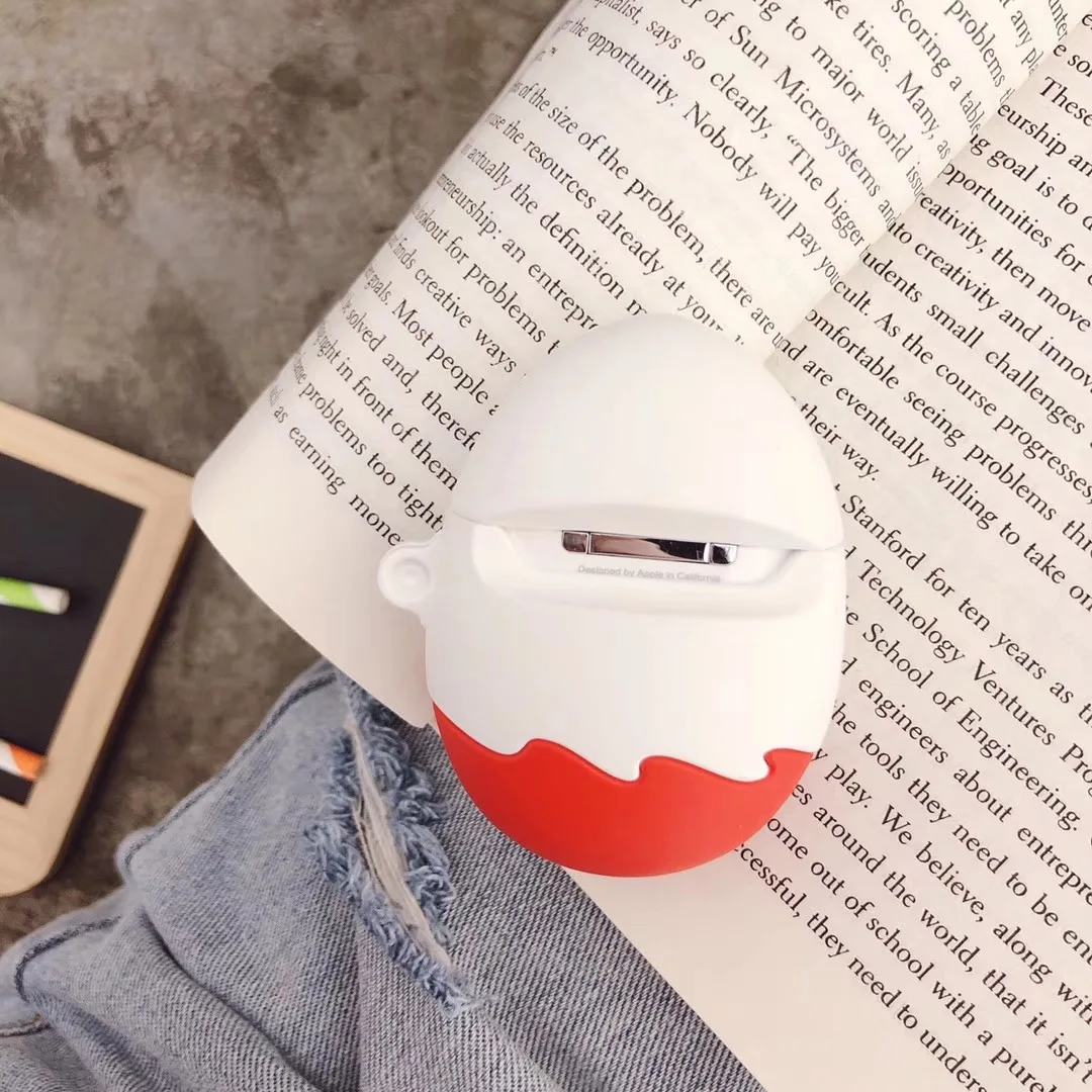Забавное яйцо для AirPods 2 беспроводные Bluetooth наушники чехол для Apple Airpods наушники чехол Чехол японские и корейские милые девушки