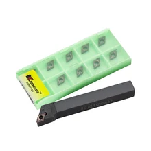 Support d'outil de rotation externe, SDJCR1212H07 SDJCR1616H07 SDJCR2020K07, ensemble d'outils de coupe, Inserts en carbure de tour, SDJCR DCMT07, 1 pièce