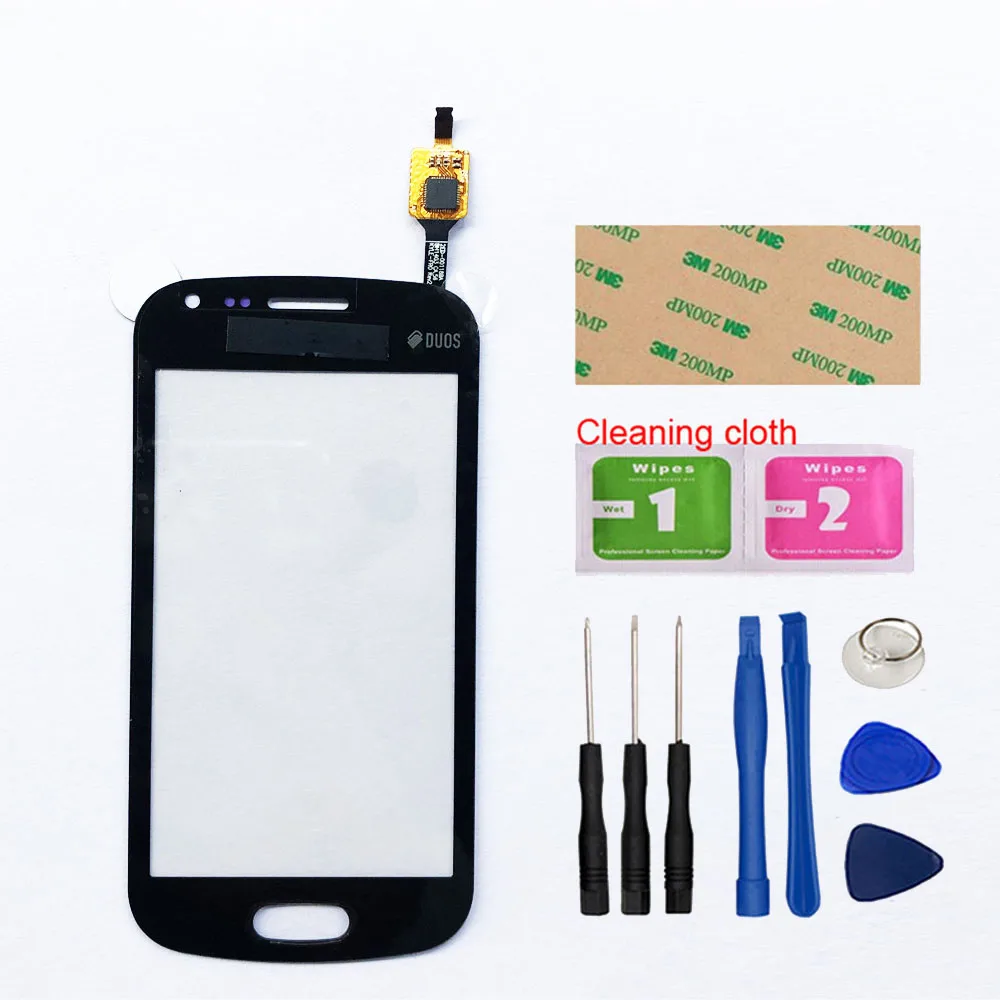 Black Tool 4,0 ''сенсорный экран для samsung Galaxy S Duos 2 S7582 S7580 S7583 сенсорный экран дигитайзер сенсор стеклянная панель Замена - Цвет: Black Tool