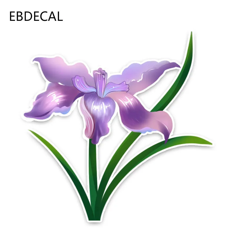 Ebdeckle красивые Ирисы цветы фиолетовый для Авто/бампер/окно/наклейка на стену
