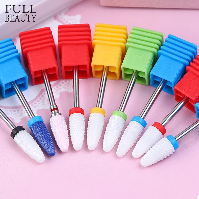

1pcs Milling Cutter for Manicure Nail Drill Bit Ceramic Electric Carbide Burr Cuticle Clean Remover for Pedicure Tools CHZL01-25