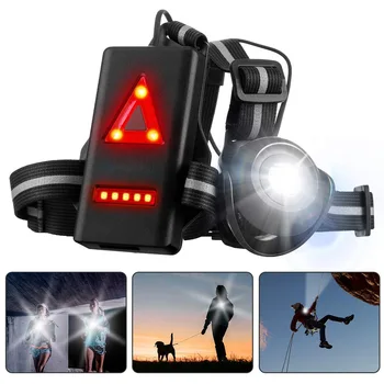 

USB Night Running Light with Adjustable Beam Safety Warning for Camping Hiking Outdoor K888
