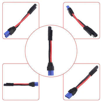 

10 AWG SAE To EC5 Male Plug Connector To SAE Power Automotive Adapter Cable Wire