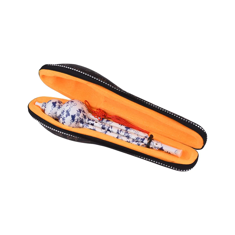 C Key Hulusi Cucurbit Flute Bottle Gourd Китайский традиционный инструмент с китайским узлом чехол