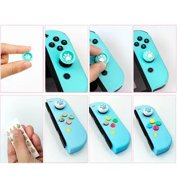 

1Set Analog Rocker Cap Joycon Key Buttons for Switch NS Console Joystick Controller Left Right Replace Parts