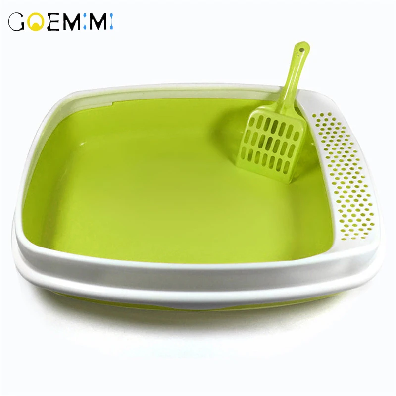 Anti-Splash Cat Litter Box Pet Toilet Bedpan Excrement Training Sand Litter Box Free Scoop Plastic Sandbox For Cats Anti-Splash Cat Litter Box Pet Toilet Bedpan Excrement Training Sand Litter Box Free Scoop Plastic Sandbox For Cats