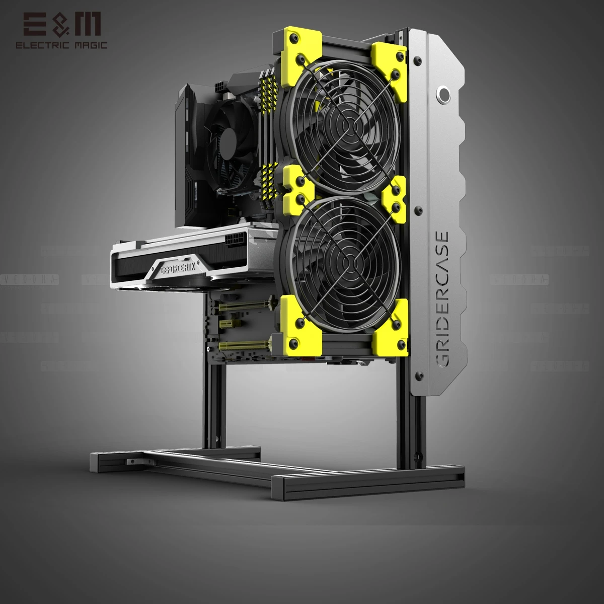 Open Air Pc Test Bench Mini Itx Matx Atx Aluminium Game Vertical Frame Diy Kit Water Cooling Overclock Case Pci Hd Ssd Fan Integrated Circuits Aliexpress