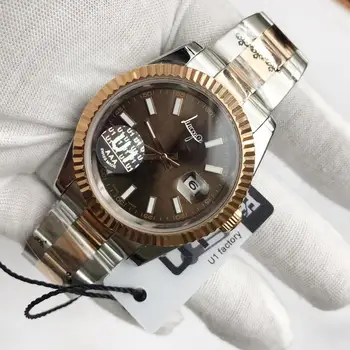 

luxury men wristwatch U1 40mm automatic mechanical watch No battery sweeping AAA DateJUST stainless steel watches rolexable 063