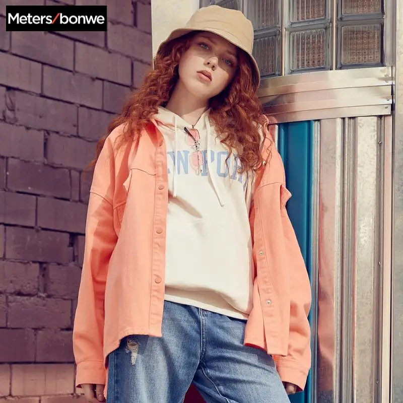 Most effective  Metersbonwe 2019 New brand denim jacket women Spring and autumn loose casual chic trend jacket