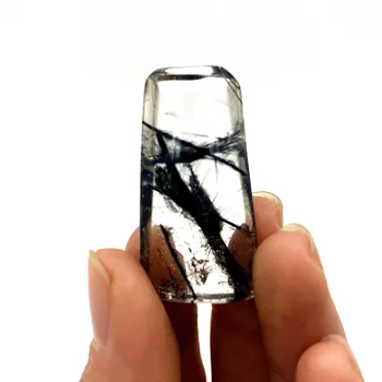 

Wholesale Natural Black Rutilated Quartz Crystal Pendant