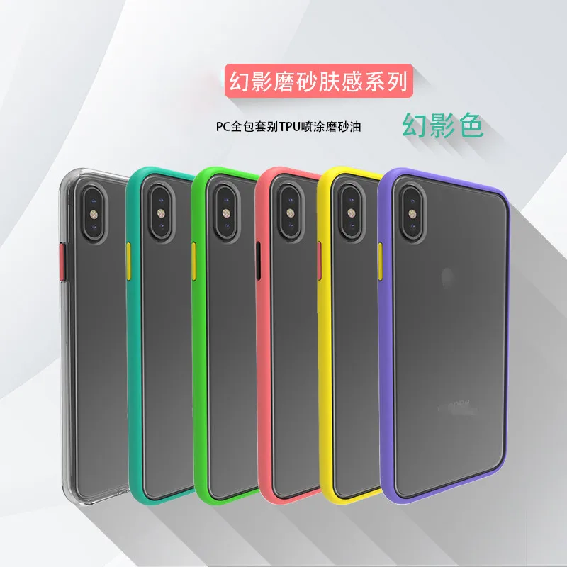 200 шт. новый модный матовый контрастный чехол для iPhone 11 pro Max Samsung Note 10 plus Huawei P30 mate 20