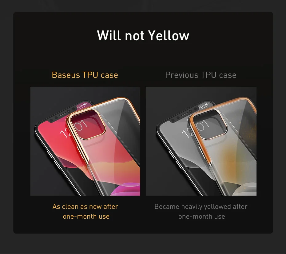 Baseus Full Cover Protetion for iPhone 11Case New Cover for iPhone 11 Pro Max Phone Case Clear Capa Coque Back Phone Cover Case