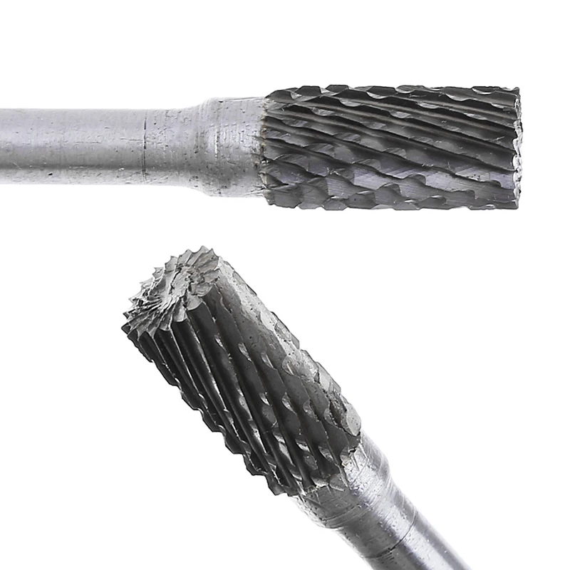 OOTDTY Carbide Rotary File Milling Shank 6mm Metal Grinding Cutter Head Burr 12mm Head APR21_10 