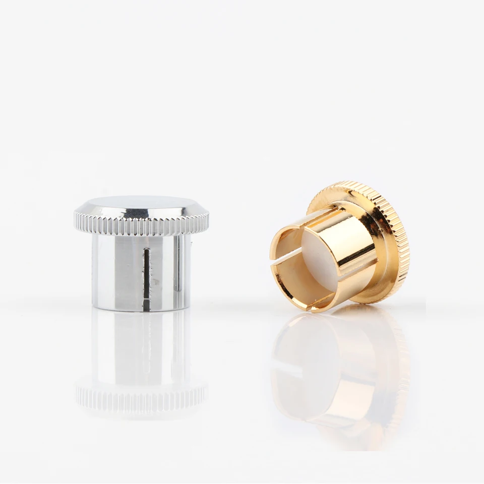 Tappi Protettivi Per Connettori RCA - Placcati In Oro 24K Con Isolamento In PTFE - Confezione Da 10 Pezzi - 2