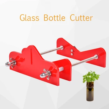 

Professional Glass Bottle Cutter Acrylic DIY Bottle Cutting Tool with Sandpaper for Wine Beer Bottles Better Cutting Control