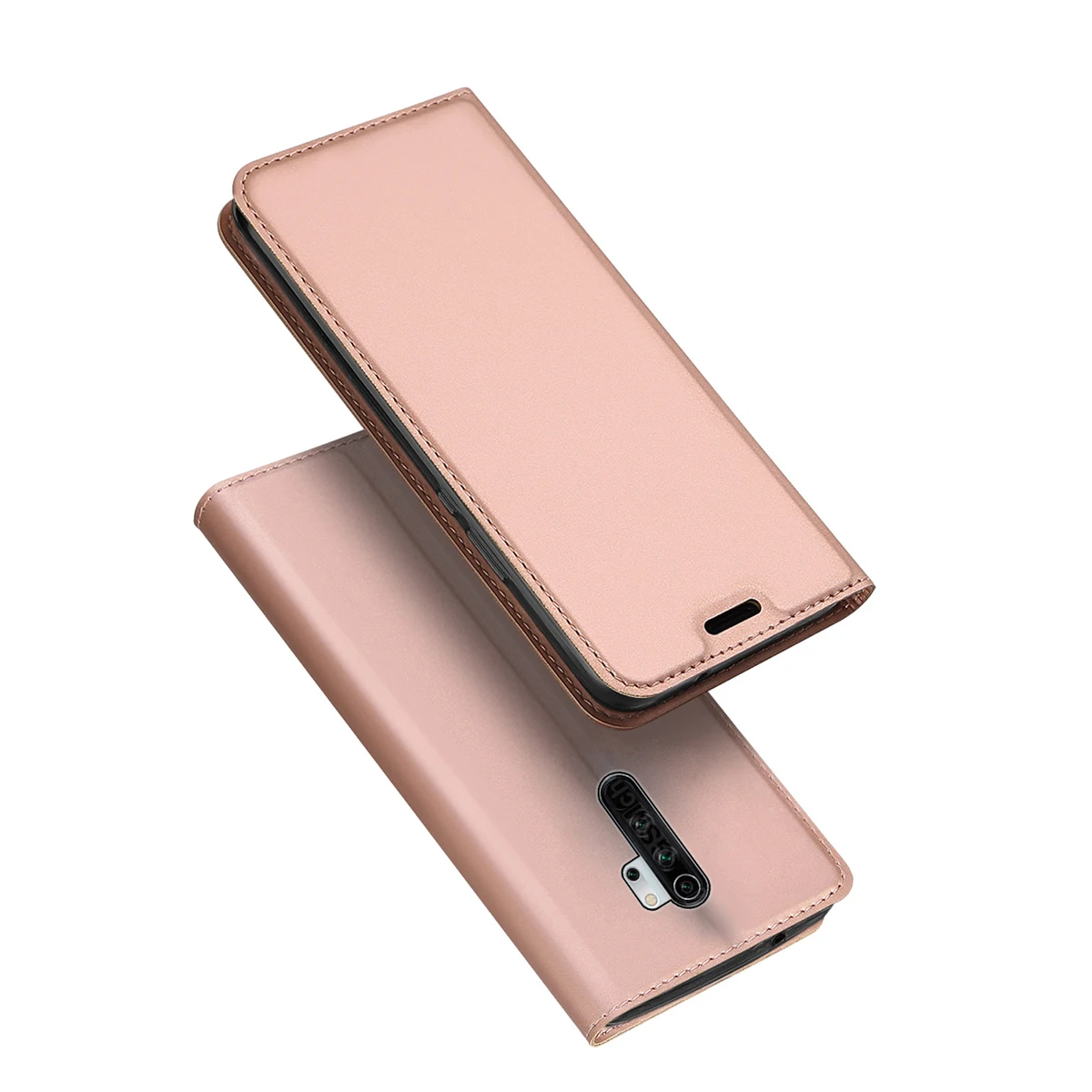 Для Xiaomi Redmi Note 8 Pro Note 8 роскошный Флип кожаный чехол тонкий дизайн книги Магнитный чехол с принтом сумка с отделением для карт - Цвет: Rose Gold