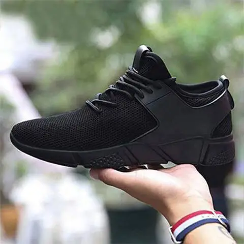 Дешево) дышащие кроссовки zapatillas hombre Deportiva, Высококачественная Мужская обувь, кроссовки для тренировок, мужская спортивная обувь - Цвет: black 250