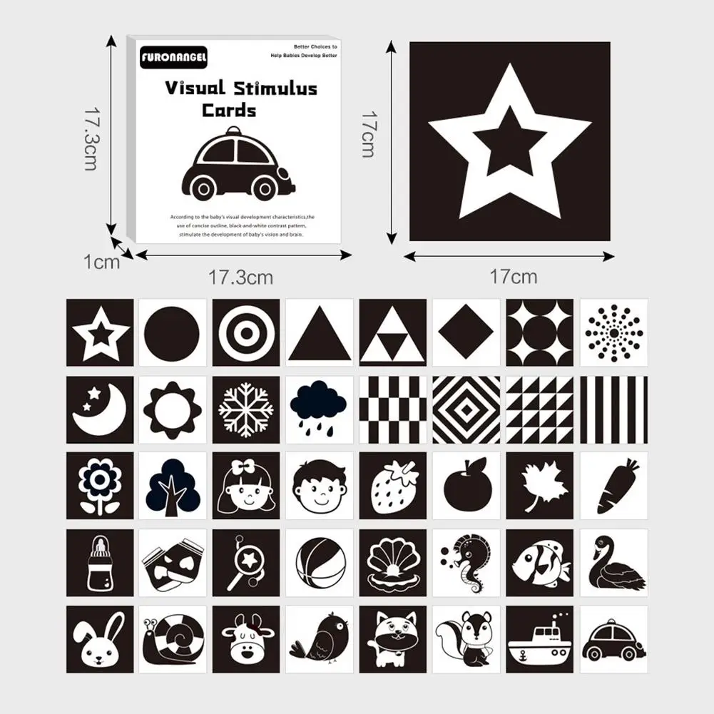 Montessori Carte Flash Noire Et Blanche Pour L Education Precoce Carte Flash Concentration De Contraste Eleve Pour L Entrainement Des Bebes De 0 A 6 Mois Aliexpress