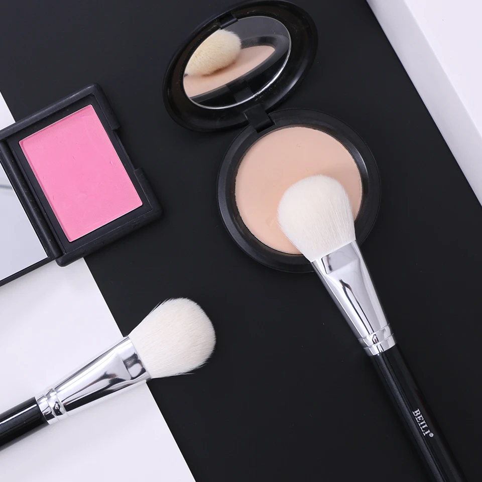 Blush Makeup Brush Single Multi Functional Contour Loose Powder Make Up Brushes Round Black Handle