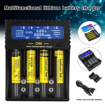 

New PD4 4 Slots LCD Display Charger for NiMH/AA/AAA Battery New Arrival