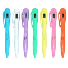 Шариковая ручка с цифровыми часы, электронные часы ручка ручки для письма часы ручка