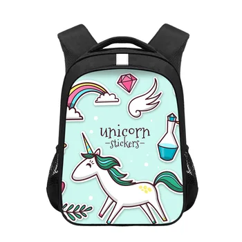 

Waterproof Children School Bags Rainbow Unicorn Mermaid Flower Primary Backpacks Boy Girl Kids Satchel Schoolbag Backpack