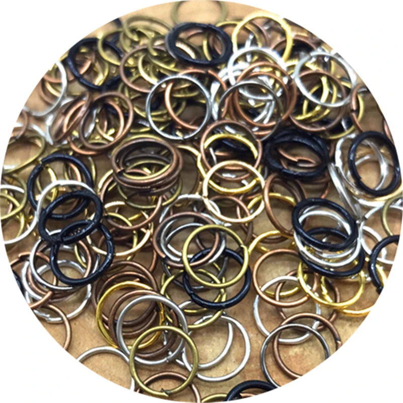 Metal Open Jump Rings Split Rings Connectors For Jewelry Making DIY Findings Supplies 4/6/8/10mm