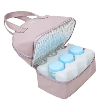 Multifunctional Breast Milk Bottle Storage Bag Portable Baby Food Insulated Cooler Pocket Fresh-keeping Waterproof Diaper Bag