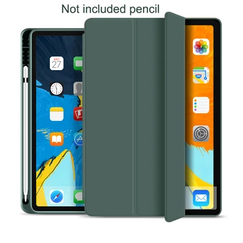 

With Pencil Holder Funda For iPad Pro 11 inch 2020 New Case 2nd Generation Model A2228 Smart Cover PU Soft Silicone Awake sleep