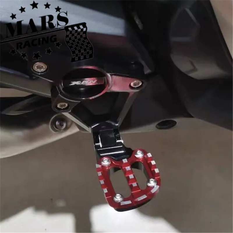 For HONDA XADV X-adv 750 XADV750 2018 2019 2020 Motorcycle Aluminum Alloy Rear Pedal Foot Stand Folding Footrests Passenger Foot