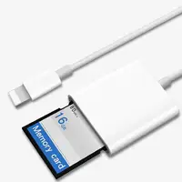 reader מתאם otg נתונים עבור זיכרון iPhone עבור iPad קורא כרטיסים מתאם תואם OTG כבל נתונים מצלמה דיגיטלית מצלמה זיכרון Reader Kit עבור אפל IOS (5)
