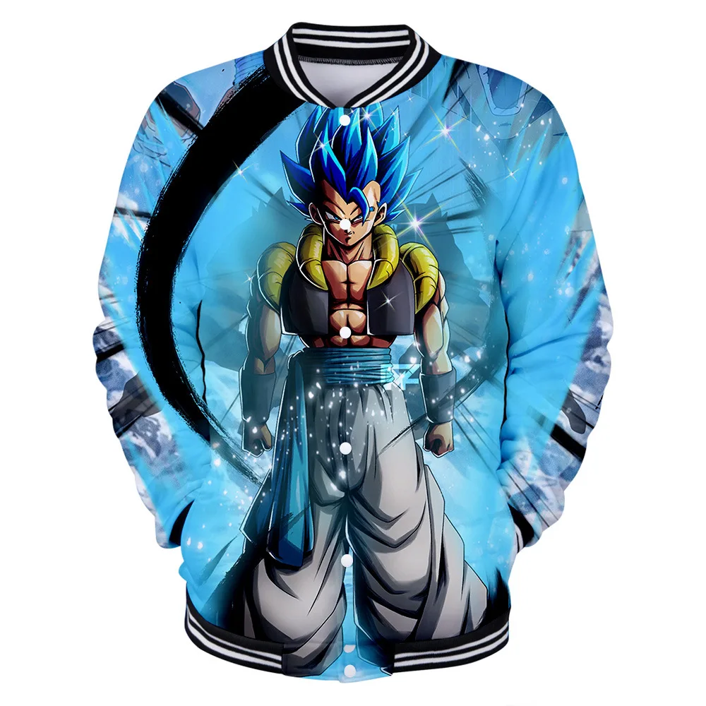 Anime Dragon Ball Super Gogeta Baseball Jacket Coat Casual Sweatshirt Button Up Shirt For Men Women Kids Clothes Clothing Hoodies Sweatshirts Aliexpress