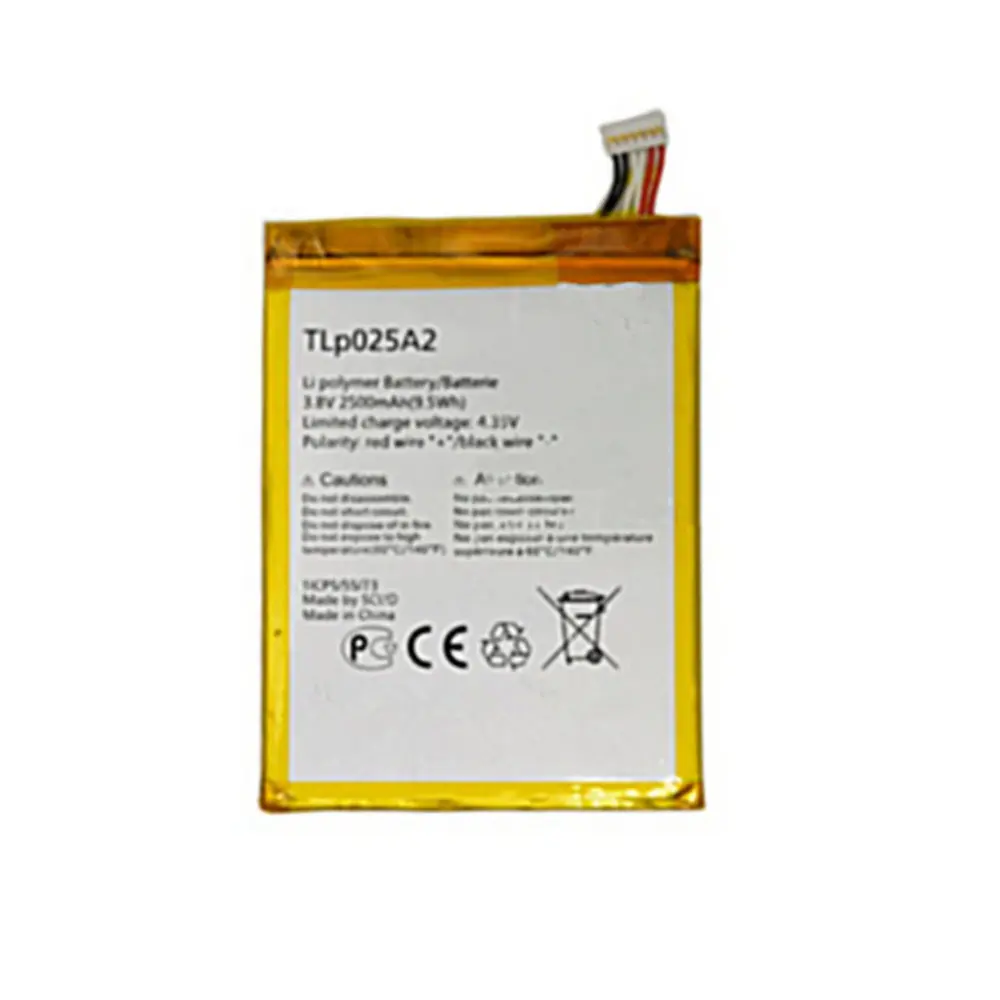 Original TLP025A1 TLP025A2 battery 2500mah 9.5wh 3.8v for Alcatel One Touch 7043K 7043Y POP 2 (5) Smartphone batteries | Мобильные