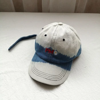 

Embroidered Daisy Baseball Cap Women's Gradient Color Cap Hip Hop Long Band Hat