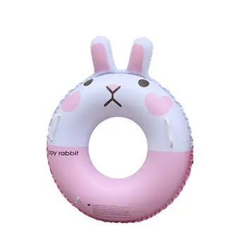 

Swimming Ring Inflatable Bear-shaped Swimming Ring Thicken Pvc Rabbit Swimming Ring Water Inflatable Love Floating Row